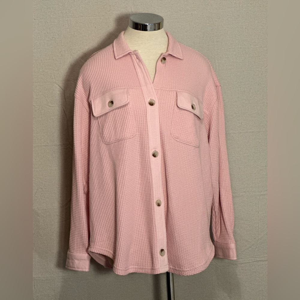 Pacsun pink waffle top! NWT!